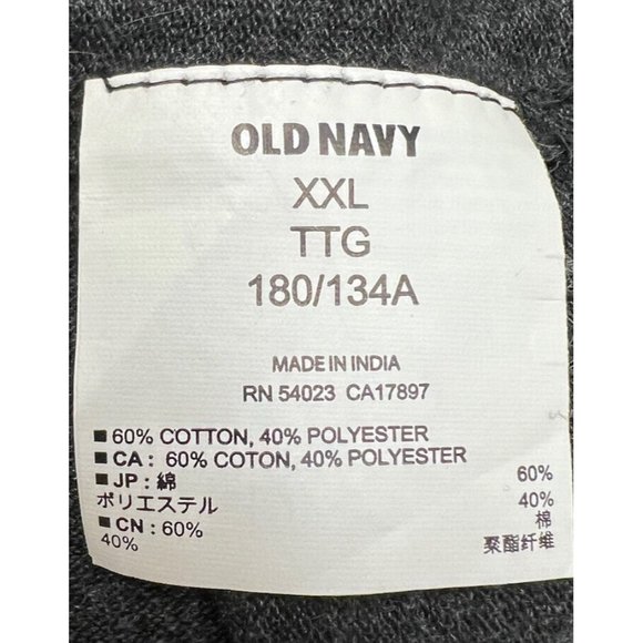 Old Navy The Classic Polo ~ Black/Dark Gray~ Size 2XL - Picture 5 of 5